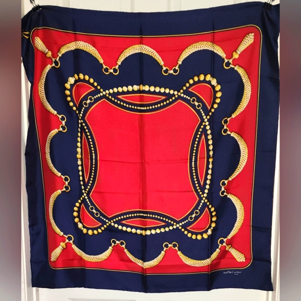 EUC Cartier Silk Scarf